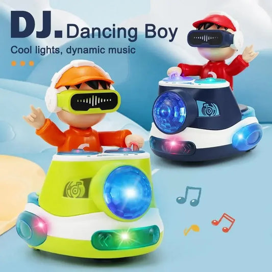 DJ Dancing Toy DJ Musical Toy for Toddlers Dancing Boy with Dynamic Music and Colorful Lights Birthday Gift for Girls Toddlers