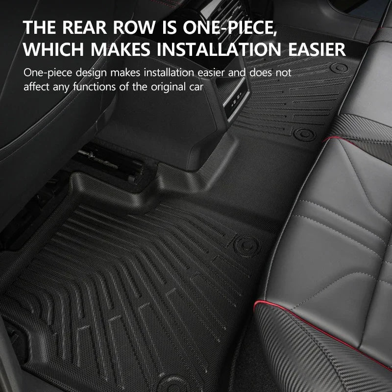 Floor Mats For Kia Carnival 2021-2025 8 Seats All Weather Trunk Mats Full Set Cargo Liner Waterproof Anti-Slip Stain Proof
