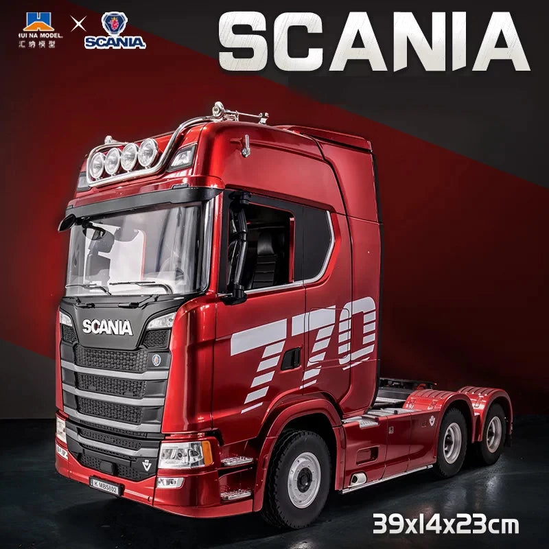 Huina 1501 Scania 770s Fully Proportional Remote Controlled Heavy Truck Trailer Model Tractor Car High end Toy Monster Truck1502