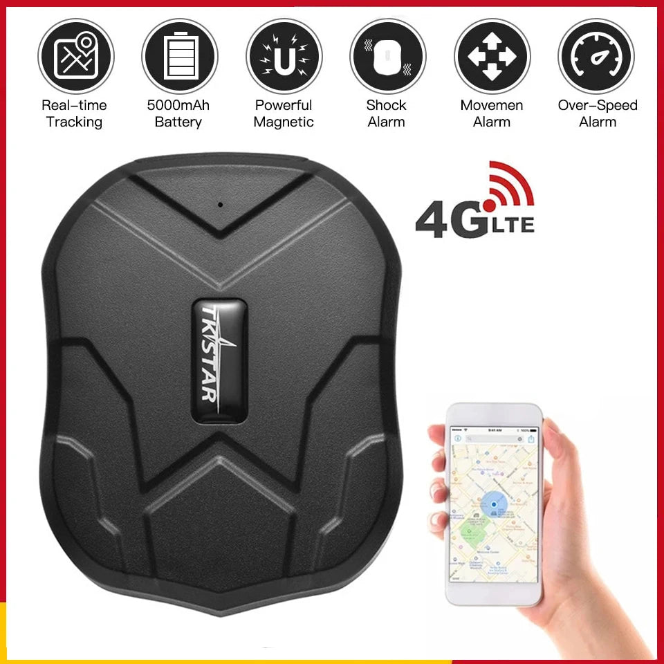 4G GPS Tracker Car TKSTAR TK905 2G Magnet 5000mAh Waterproof Vehicle TrackerLong Standby Battery Real Time Position  Free APP