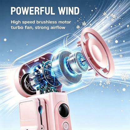 Mini Clip Fan Portable Handheld Fan USB Rechargeable Rotatable Mini Clip On Fan for Stroller Umbrella Personal Cooling Hand Fan