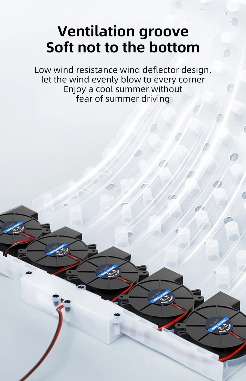 12V Summer Cooling Winter Heating Car Seat Cushion with 10 Turbo Fans Ventilation Heating Massage Function Optional Universal