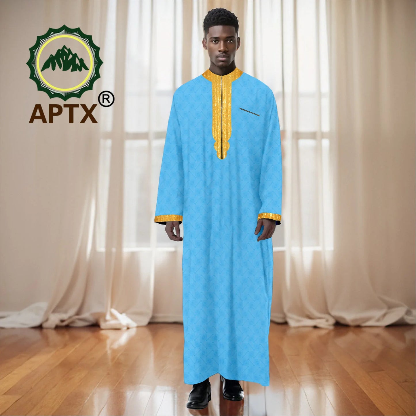 Musilim Men Cloths Long Sleeve Islamic Clothing Men Robe Arab Abaya Dresses Embroidered Kaftan Casual Formal Dubai Thobe 2412002