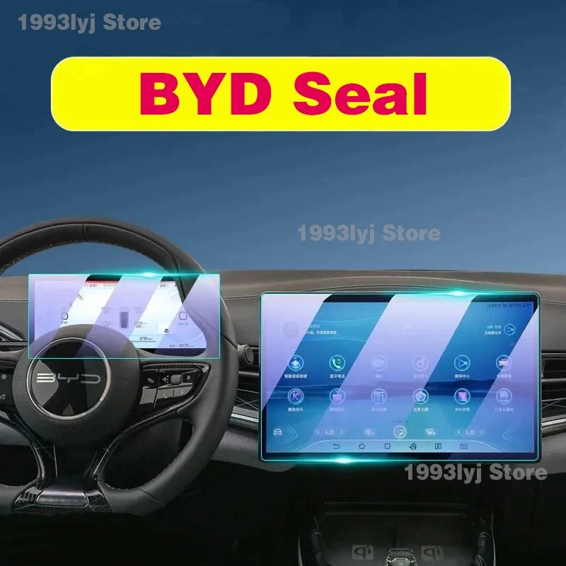 For BYD Seal Tempered Glass Car Interior Navigation Entertainment Media Touch Center Display Screen Protective Film