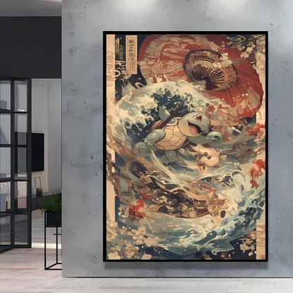 High Quality Pokemon Arcanine Pikachu Wall Painting with Unique Designs and Gorgeous Colors Adding A Touch of Brightness To Wall