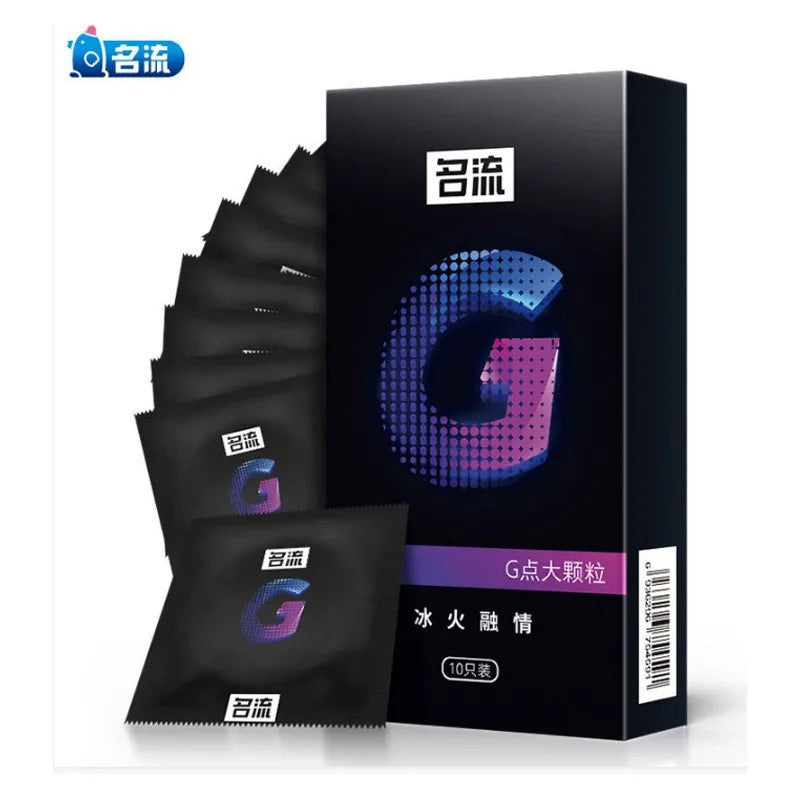 50pcs Large Particle G-spot Stimulation Condom Super Tight Delay Penis Sleeves for Man Double Lubrication Adult Sexual Products