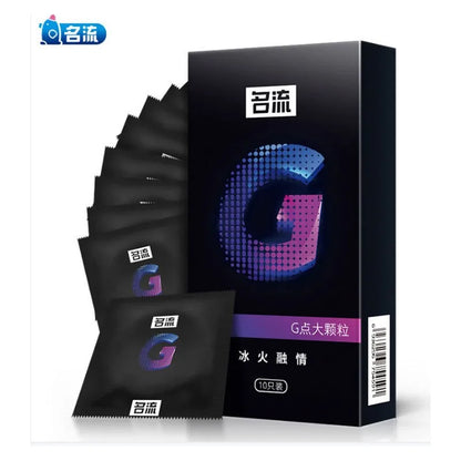50pcs Large Particle G-spot Stimulation Condom Super Tight Delay Penis Sleeves for Man Double Lubrication Adult Sexual Products