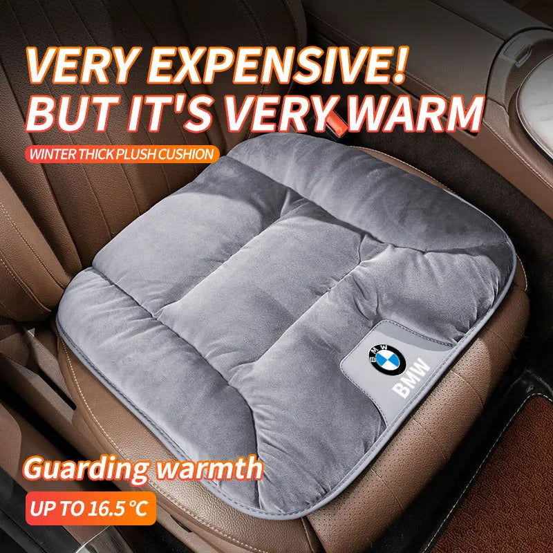 For BMW 3D Flannel Car Seat Cover Winter Warm Seat Cushion Anti Slip Auto Front Chair Seat Pad E90 E60 E46 E39 F30 F10 E87 X3 X4