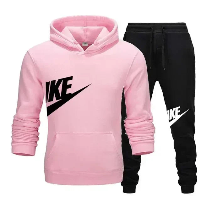 2025 Men's Sport Outfit, fashionable men's and women's casual suit hooded sweatshirt outdoor winter/spring sport hooded sweats