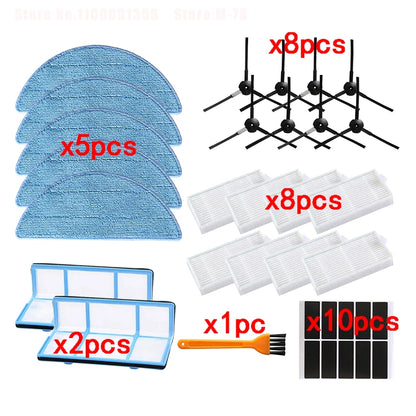 Side Brush Primary Dust Filter Mop Cloth Hepa Filter For ilife V5 V5s V3 V3s V5pro V50 V55 X5 V5s Pro Robot Vacuum Cleaner Parts