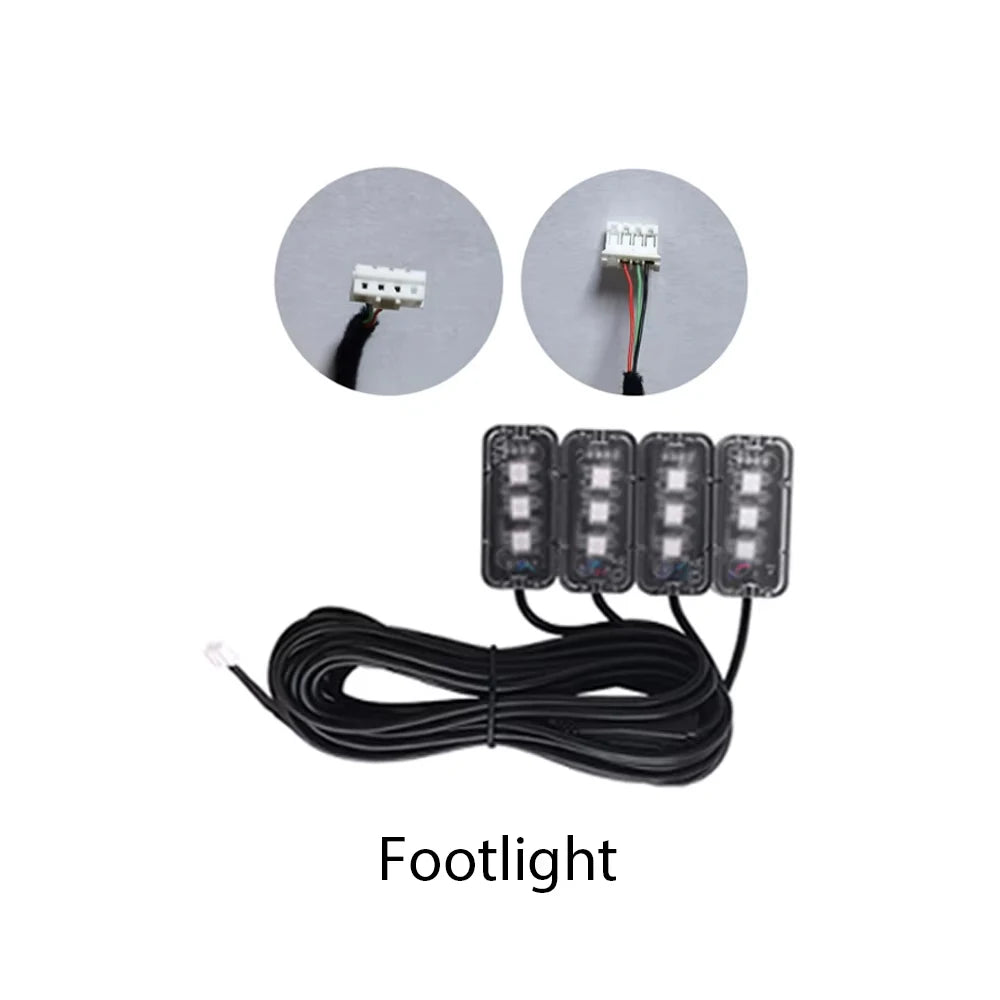 Dual Zone Full Colors LED Ambient Light Accessories Symphony Streamer 3wires 3pins Main control box speakers 35/75/110cm strips