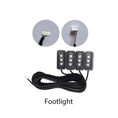 Dual Zone Full Colors LED Ambient Light Accessories Symphony Streamer 3wires 3pins Main control box speakers 35/75/110cm strips