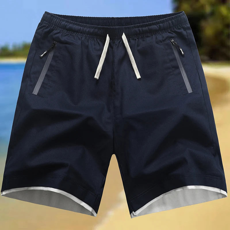Brand Cotton Work Shorts Man Summer Casual Shorts Men's Basic Short Men's Korean Slim Cotton Versatile Fashion Mens Beach Pants