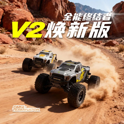 New Rlaarlo Omni Terminator V2 Rc Monster Truck Brushless Electric 4wd Off Road All Terrain Remote Control Adult Hobby Model Car