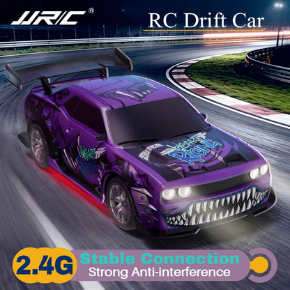 9IMOD RC Drift Car Remote Control Racing Vehicle with Drift Tires LED Headlights 2.4G Rechargeable Battery Indoor Outdoor Toy