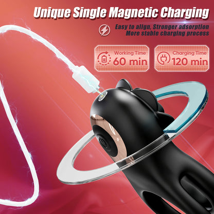 Vibrating Penis Ring Cock Ring for Men Penis Vibrator Scrotum Massager Clit Stimulator Adult Goods Sex Toy for Men and Couples
