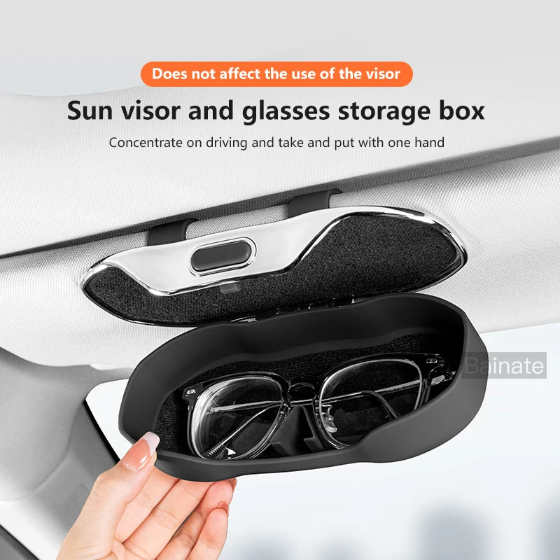 Car Glasses Box Sun Visor Glasses Holder For EBRO S700 EBRO S800 S400 2025 Shock-proof Eyeglasses Storage Case Car Accessories