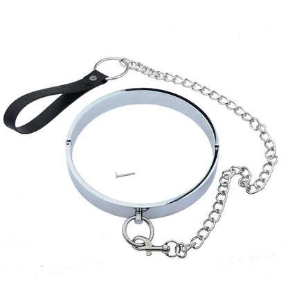 Metal Neck Ring Sex Collar Adult BDSM Slave Role Play Metal Collar For Men Sex Games Couple Sex Bondage Drop Shipping