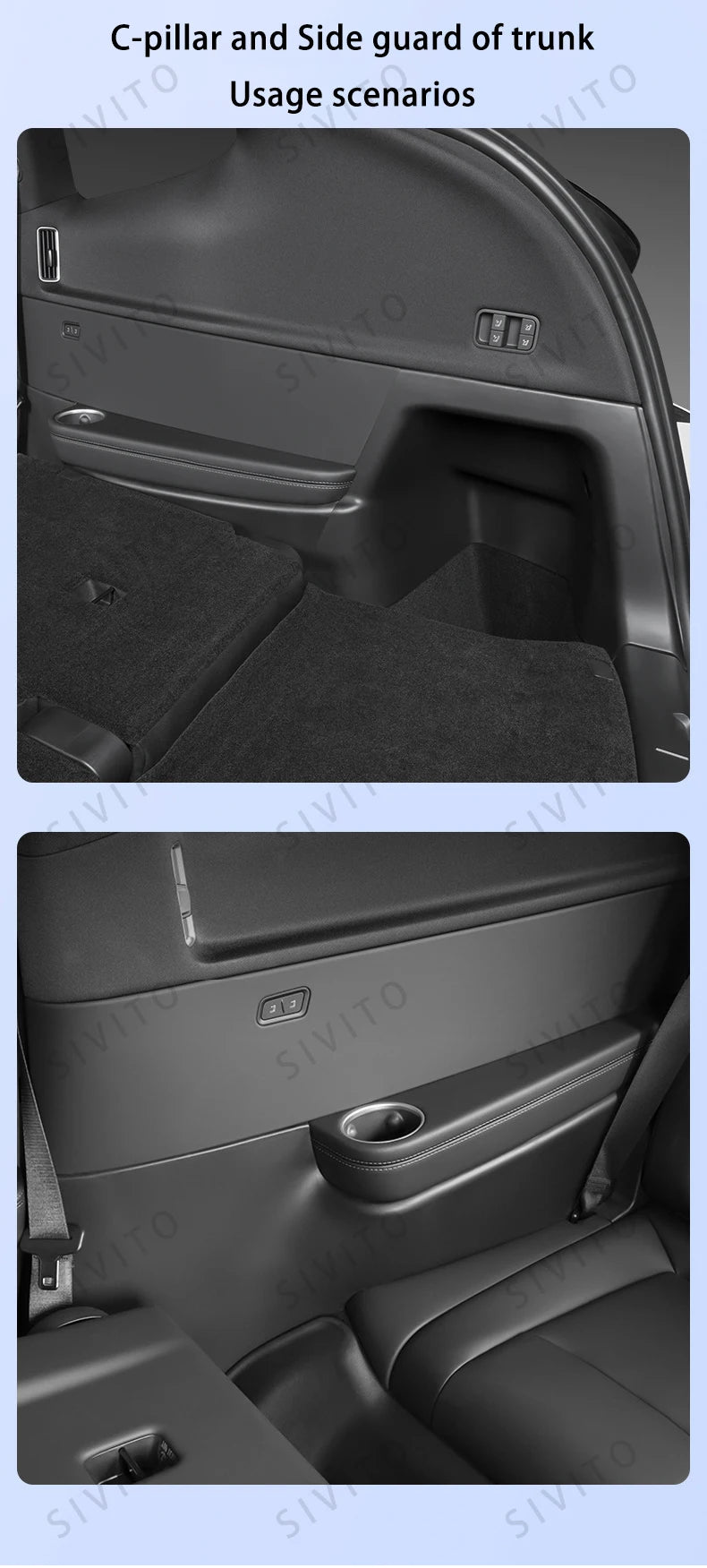 For Tesla Model YL Launch 2026 TPE Front Rear Door Sill Protector Threshold Strip Anti-kick Guard Panel Interior Decoration Set