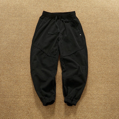 Heavy thick slim workwear casual pants for men in autumn and winter