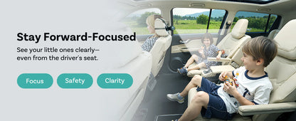 Ottocast Cabin Care Wireless CarPlay Adapter 1080P Car Rear Seat Camera 150° Wide Angle Night For Kids & Pets For Benz Toyota VW