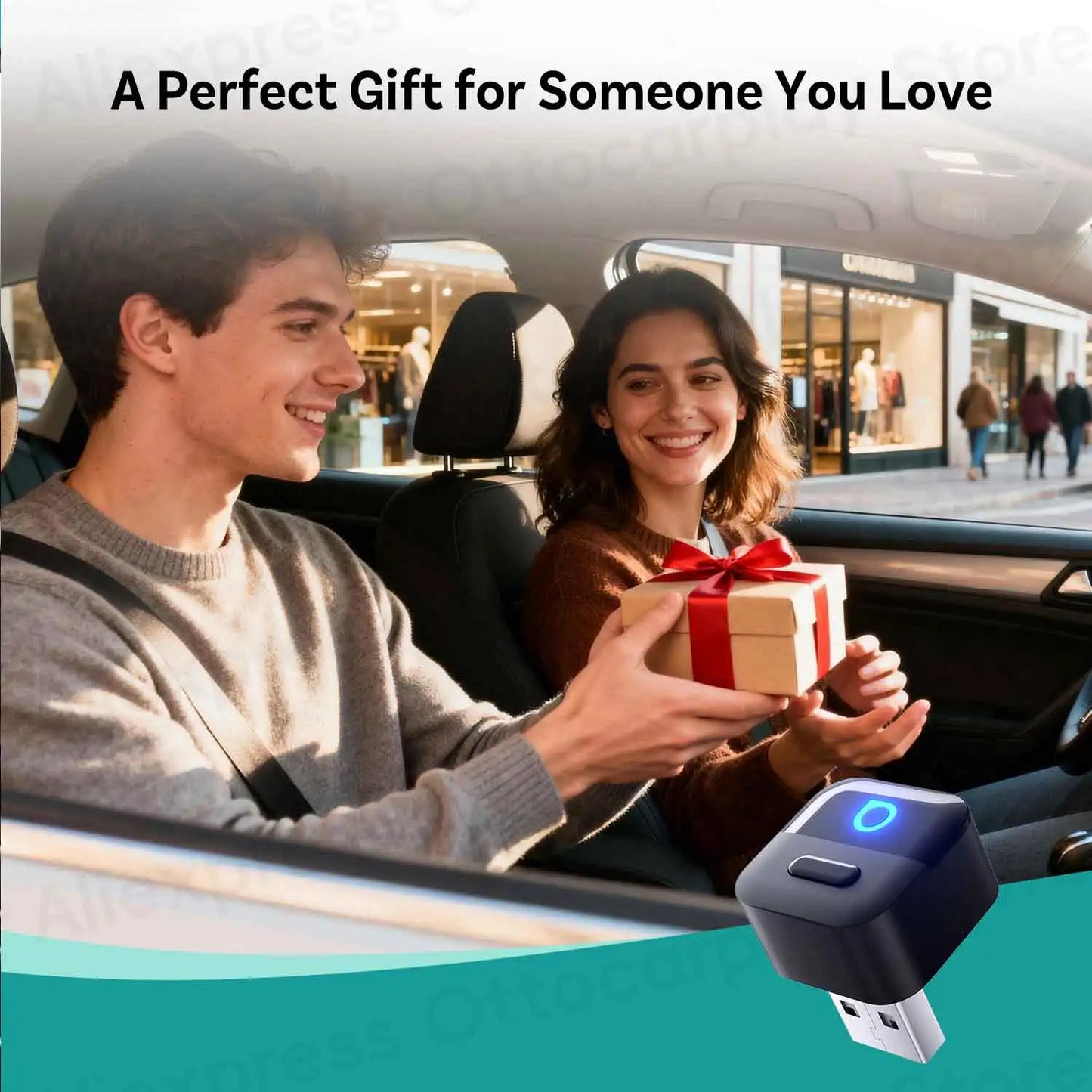 Ottocast Mini Pico Wireless CarPlay Android Auto Adapter Cube Dongle Bluetooth Car Accessories for VW MG Kia Toyota Hyundai Audi