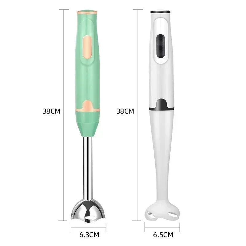 Handheld Electric Food Mixer 3-in-1 Stainless Steel Whisk Blender Chopper For Eggs Vegetables Kitchen Utensil