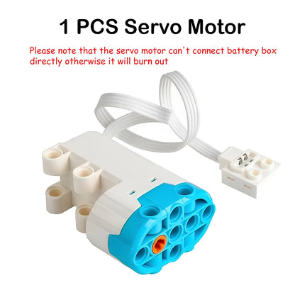 New Version MOC Power Functions M L XL Servo Motor 8883 88003 8882 AA Battery Box 8881 Technical Part Building Blocks for legoed