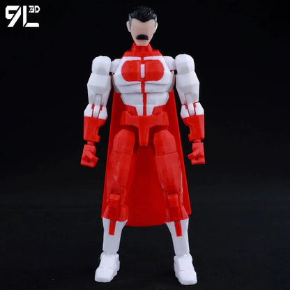 9L3D Printed Superheroes Invincible 2.0 Anime Multi-Jointed Shapeshift Toys Action Figures Mannequin Model Ornaments Gifts
