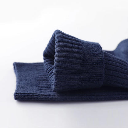 HSS Brand 2026 New 85% Pure Cotton Men Socks Casual Business Stripe Deodorant Breathable Man Travel Winter Sock 5 Pairs / Lot