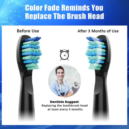 4/8/12/16 Pcs Replacement Brush Heads For Seago For Fairywill Electric Toothbrush Head Dupont Bristle Brush Refill Tooth Clean