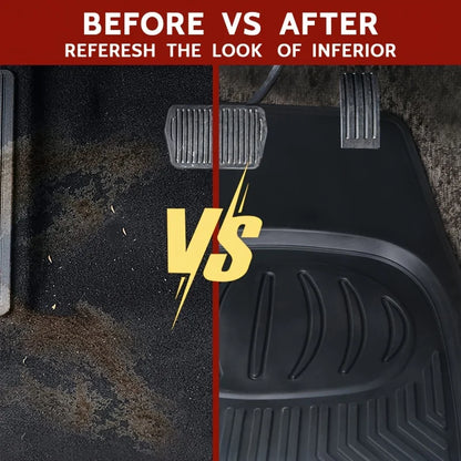 Heavy-Duty Car Rubber Floor Mats All-Season Waterproof Protection Non-Slip Universal Trim-to-Fit Design for Cars SUVs Trucks