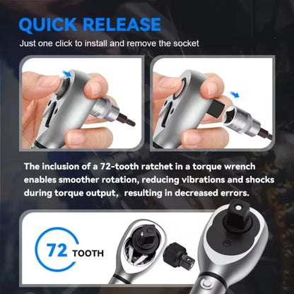 New 3/8" 5-60N.m Torque Wrench Square Unit Torque Wrench 1/4" Pro Torque Wrench 5-25N.m Professional Bicycle Auto Repair Tool