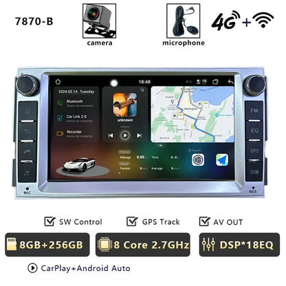 CHSTEK Android 13 Car Radio For Hyundai Santa Fe 2007 2008-2012 Head Unit Carplay Bluetooth WIFI 4G GPS Multimedia Vedio Player