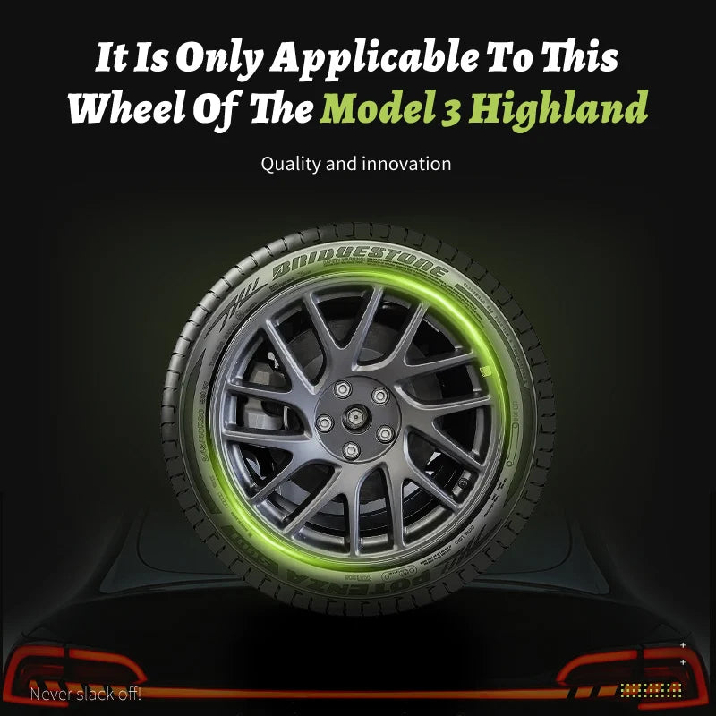 4PCS for Model 3 Highland 2023-Prese Wheel Cover 18 Inch Hubcap Arachnid Style Wheel Cover Rim Hubcaps Car Protection for Tesla