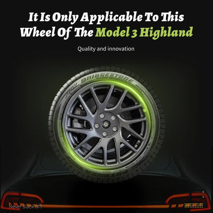 4PCS for Model 3 Highland 2023-Prese Wheel Cover 18 Inch Hubcap Arachnid Style Wheel Cover Rim Hubcaps Car Protection for Tesla