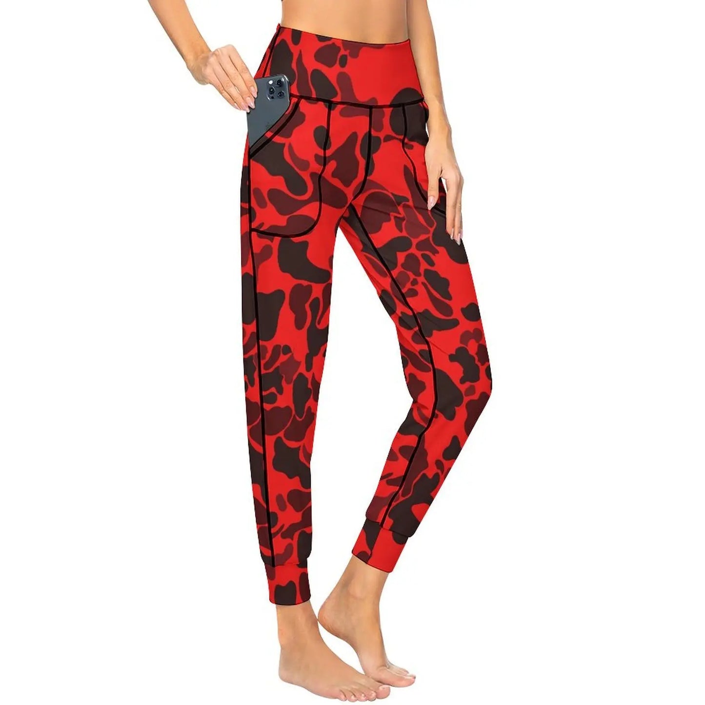 Snow Camo 2XL Personality Leg Pants Yoga jogging pants Fashion Women Upscale Tight-fitting Leg Pants for Sport