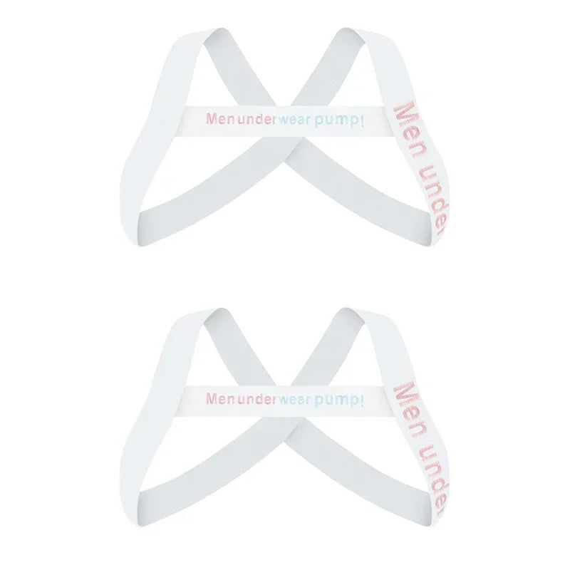 Men's Sexy Muscle Shoulder Straps Elastic Band Harness Chest Bodybuilding Straps Fashion Elastic Fun Decorative Shoulder Strap