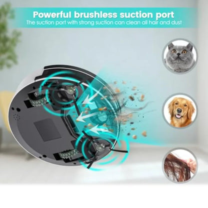 Robot Vacuum Cleaner, 120 Mins Runtime, Compact Design, Low Noise, Powerful Suction, Wi-Fi/App/Voice Control, Self-Charging, Sc