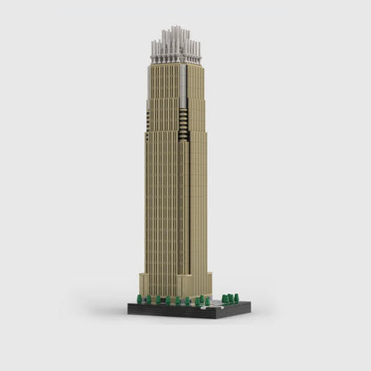 Street View Model MOC Building Bricks Bank Of America Corporate Center Modular Technology Children Holiday Gifts Assemble Toys