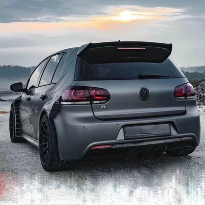 Car Rear Trunk Boot Lip Spoiler Robot Style Rear Roof Spoiler Extension Body Kit Tuning For VW Golf Golf 6 GTI Mk6 GTI GTD R20