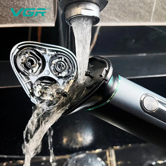 VGR 310 Electric Shaver Rotary 3D Floating Razor Waterproof Men's Shaving Machine Professional Beard Trimmer USB Rechargeable