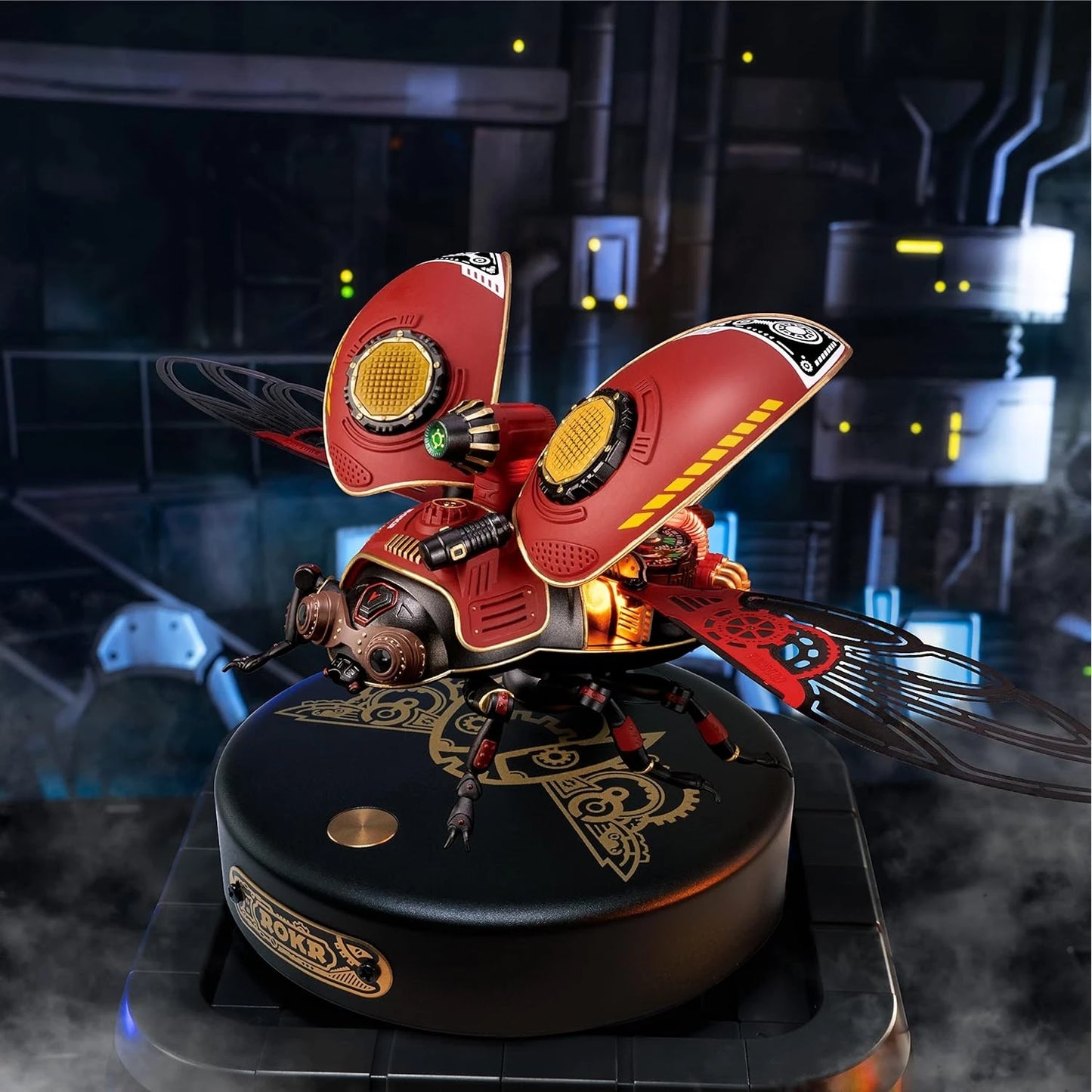 ROKR Adult Plastic Model Kit, 3D Puzzle Scout Beetle, Insect Model, Cyberpunk Decorative Gift Idea (MI02)