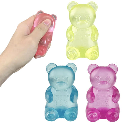 Schylling Needoh Bear Squishy Fidget Toy Stress & Anxiety Relief Helps Improve Focus Perfect For Birthday Gifts & Desk Decor