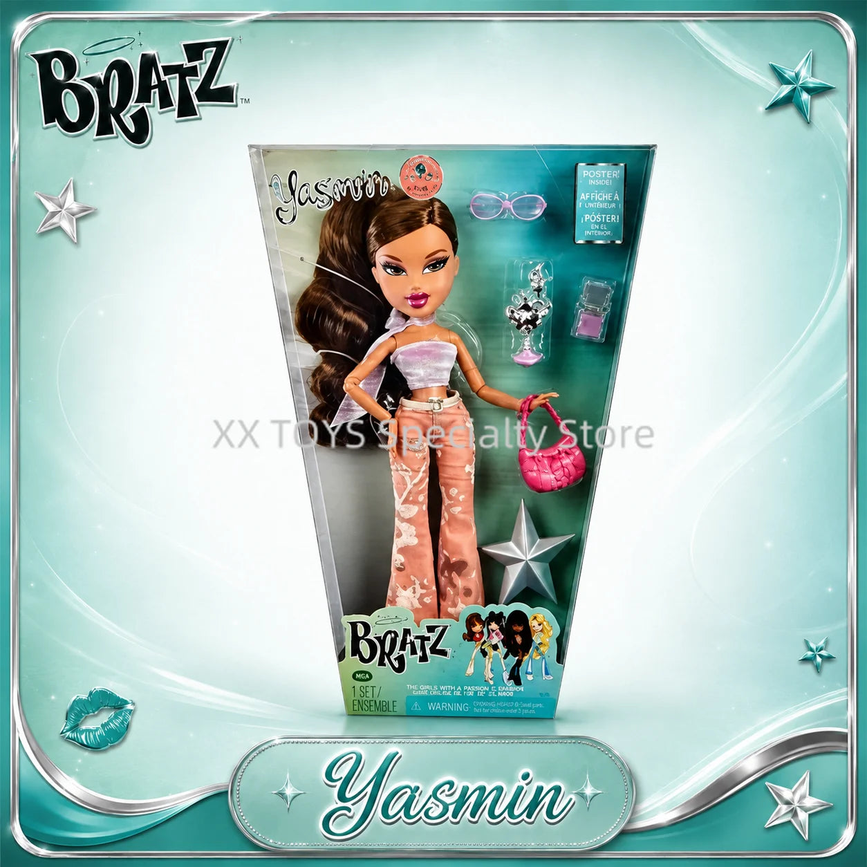 Original Bratz 25th Anniversary 2001 Reimagined Cloe Jade Sasha Yasmin Accessories Collectible Fashion Dress Doll Girls Gift Toy