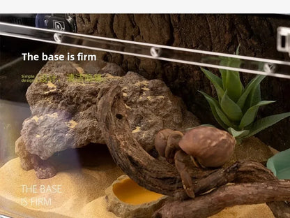 Reptile Shop Simulation Rock Cave Design Pet Lizard Gecko Spider Hideout House Climbing Frog Snake Cave Durable Plastic Pet S...