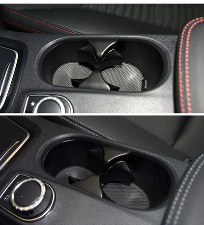 Car Center Console Water Cup Holder Drink Stand Insert Divider Board For Mercedes-Benz A Class W176 GLA W156 W117 CLA