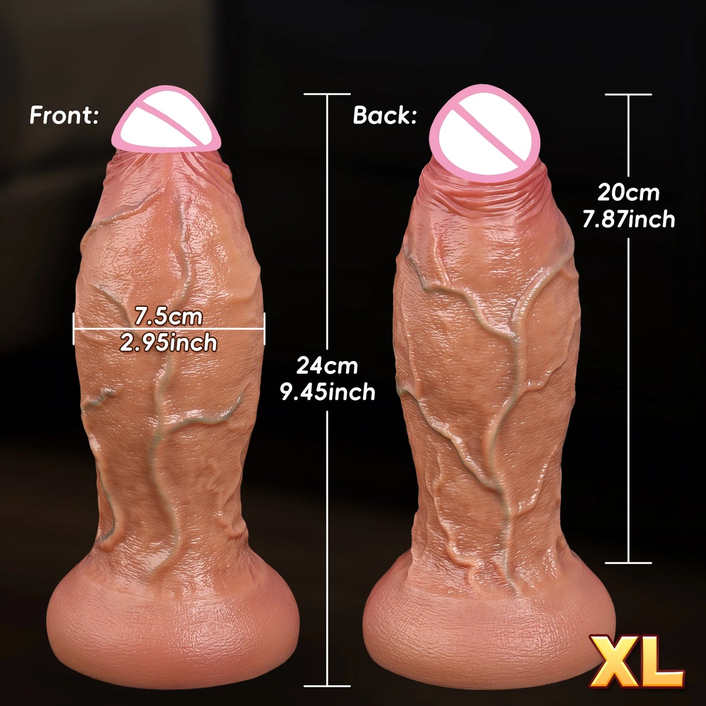 oversized mega realistic dildo big ass vaginal dilation masturbation wand thick penis male and female sex toys for super gamers