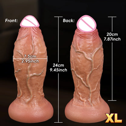 oversized mega realistic dildo big ass vaginal dilation masturbation wand thick penis male and female sex toys for super gamers
