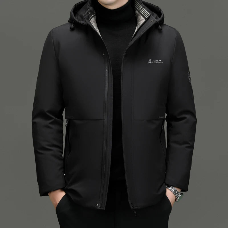 Top Grade Thick Fashion Casual Warm Outerwear Designer Hooded Winter Parka Coat Mens Newest Jacket Windbreaker Mens Clothes